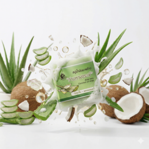 สบู่น้ำมันมะพร้าวว่านหางจระเข้