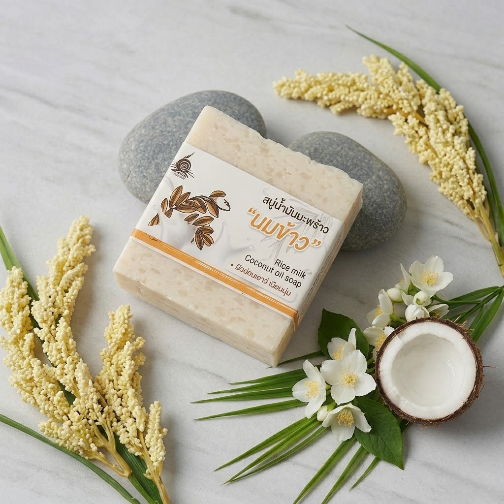 สบู่น้ำมันมะพร้าวนมข้าว - Image 3
