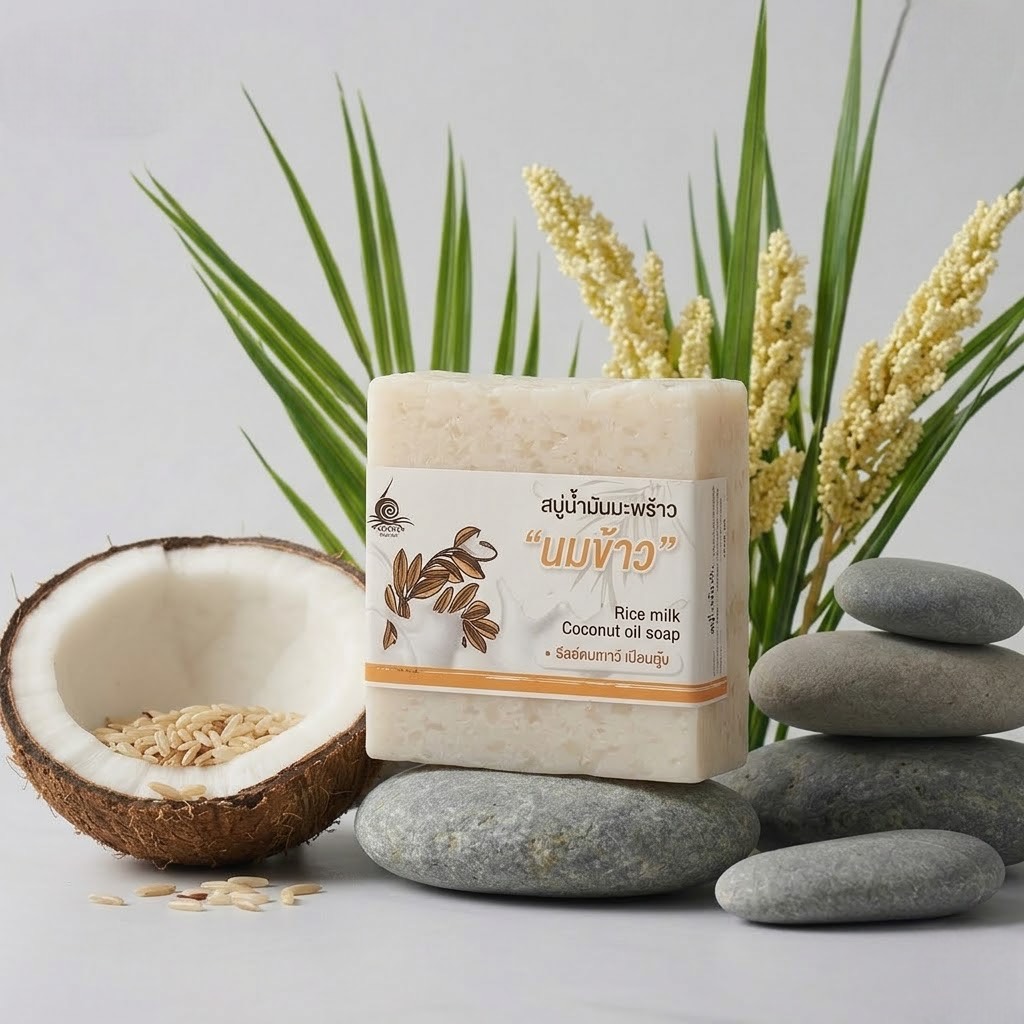สบู่น้ำมันมะพร้าวนมข้าว - Image 2